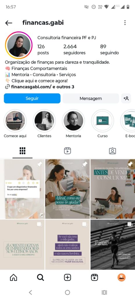 Por que seus posts do Instagram não aparecem no Google? 1 Bio de Instagram otimizada para SEO