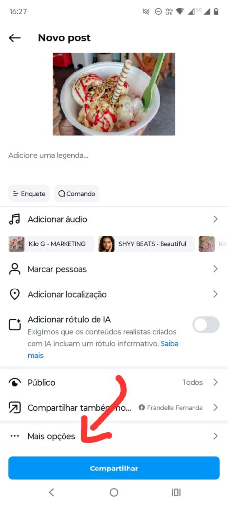 Por que seus posts do Instagram não aparecem no Google? 2 Configurar texto alternativo passo 1